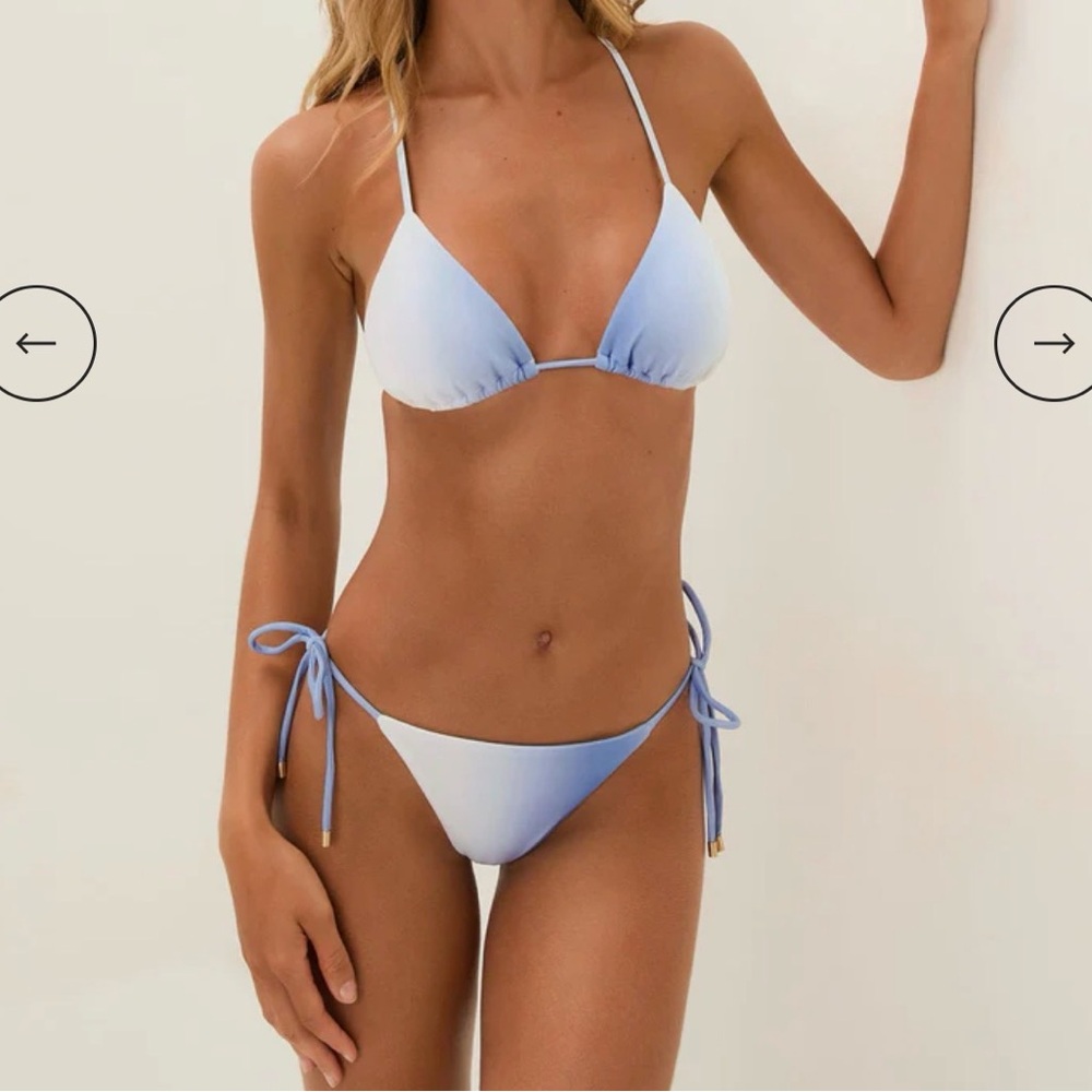 NWT Vix Paula Hermanny Elsie Bikini Top (small) and Tie-Side Bikini (med)